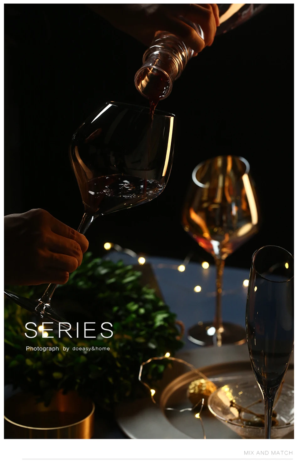 Креативные Хрустальные стеклянные бокалы для шампанского, гальванизированный Янтарный дымчатый серый бокал для вина, домашний бокал для свадьбы, бокал для вина es