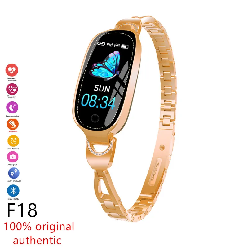 

Multifunctional Ladies Fashion Smart Watch Blood Pressure and Heart Rate Monitor Health Tracker Waterproof Smart Bracelet