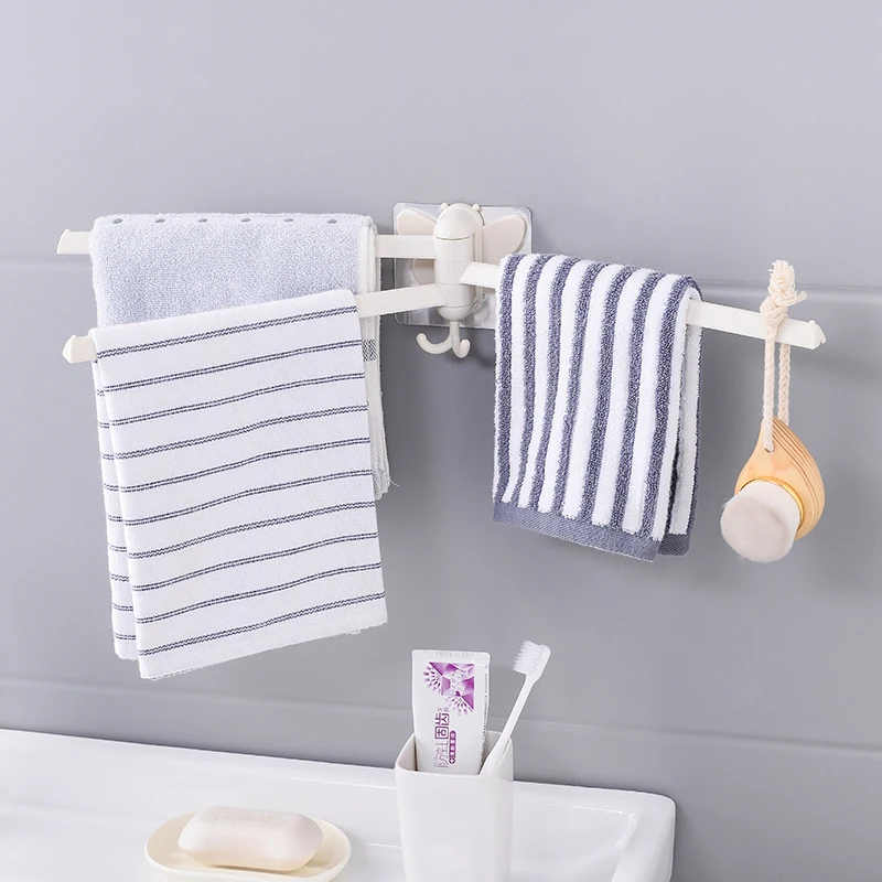 Bathroom towel bar rotating rack kitchen wall mounted | Обустройство дома