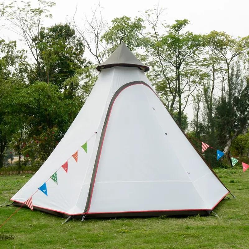 Camping Tent Lightweight Waterproof Family Tent Indian Style Pyramid Tipi Tent Camping Tent Lightweight Waterproof Family Tent Indian Style Pyramid Tipi Tent