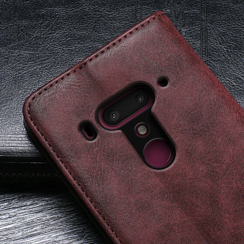 For-HTC-U12-Plus-Case-6-0-inch-Luxury-Flip-Wallet-Leather-Case-Vintage-Style-Coque (2)