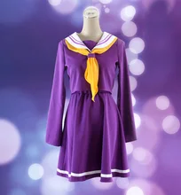 De alta Calidad de Juego Actor Traje No Juego No Vida Cosplay Traje De Halloween