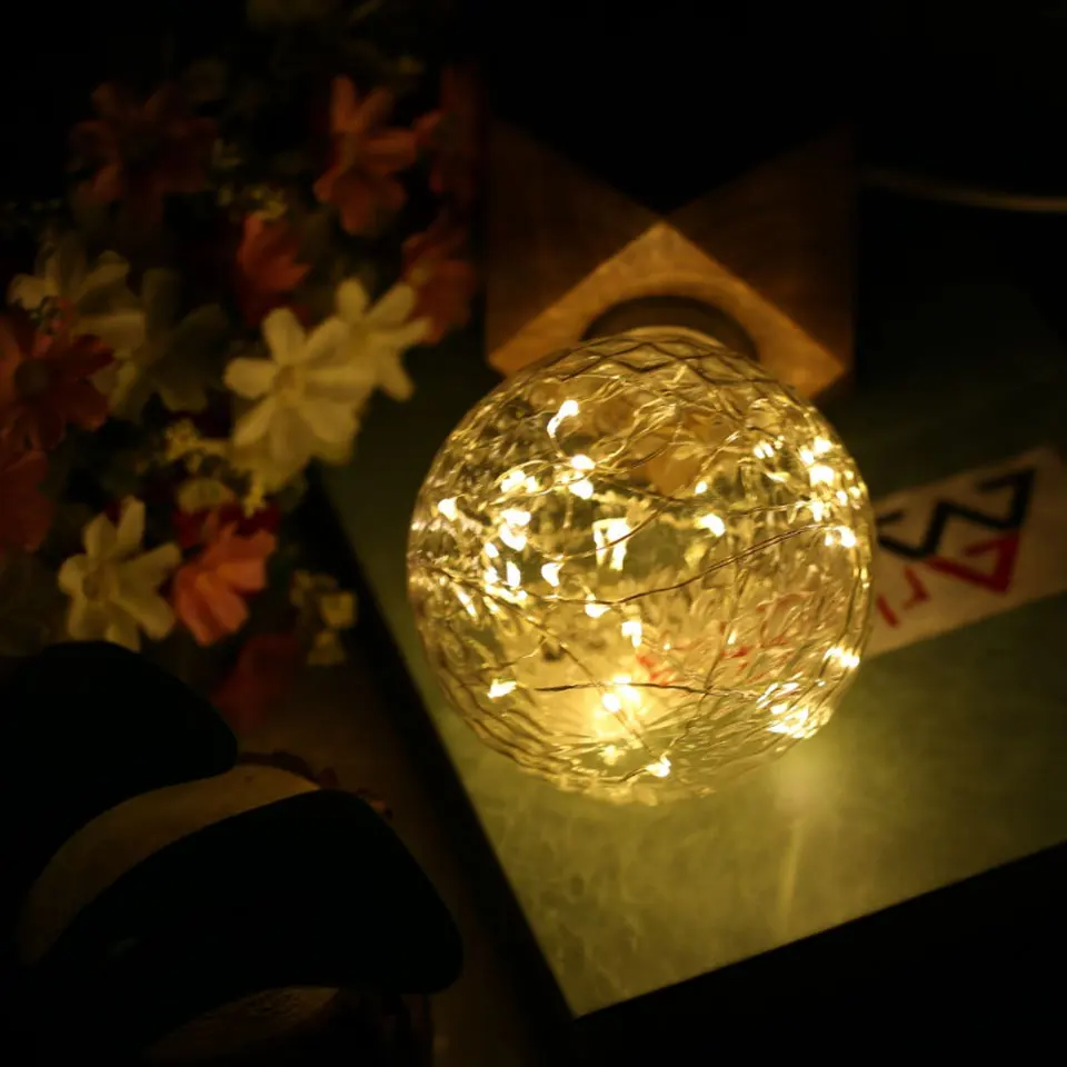 Винтажный дизайнерский Сказочный светодиодный светильник G95 E27 3 Вт 110-240 В, светильник с нитью накаливания для декора, Рождества, праздника, свадьбы, светильник ing 220 В