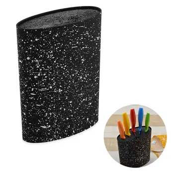 

1PCS Detachable Design PP Knife Holder Dot Patterned Knife Storage Universal Knives Block Home Kitchen Knives Accessories