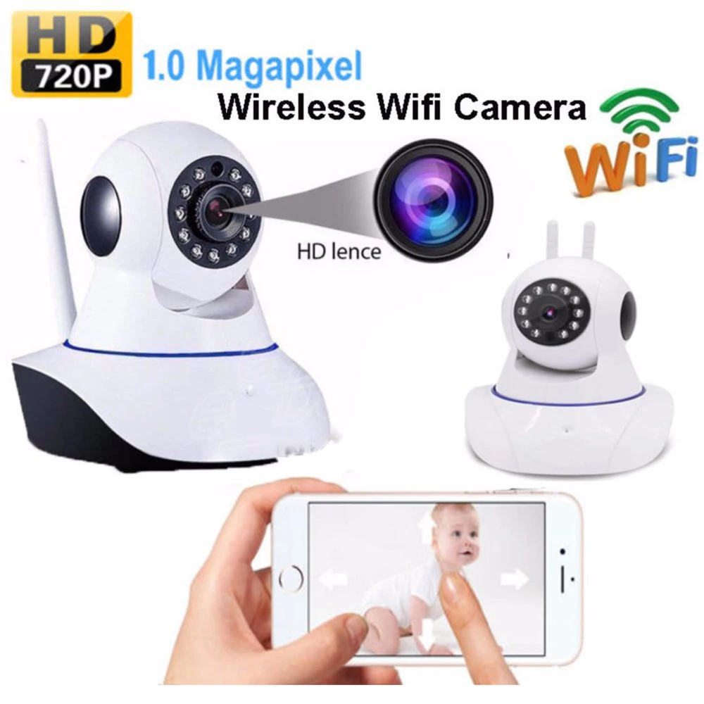 720P wifi ip-камера беспроводная домашняя камера видеонаблюдения P2P инфракрасная камера ночного видения для помещений