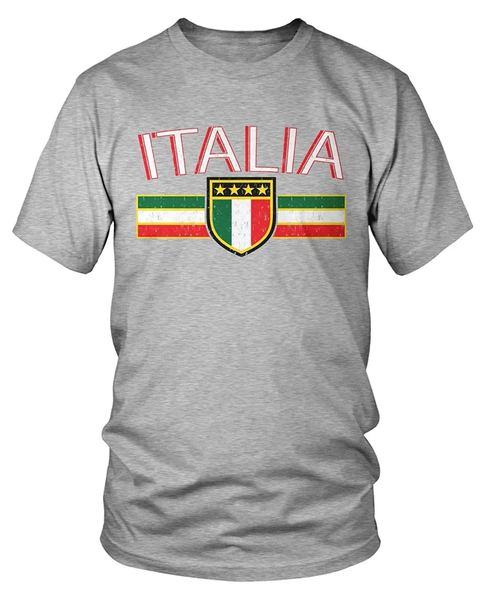 Hot 2019 Summer Men'S T Shirt Fashion Short Sleeve Cotton Amdesco Mens Italian Flag And Shield Pride T-Shirt | Мужская одежда