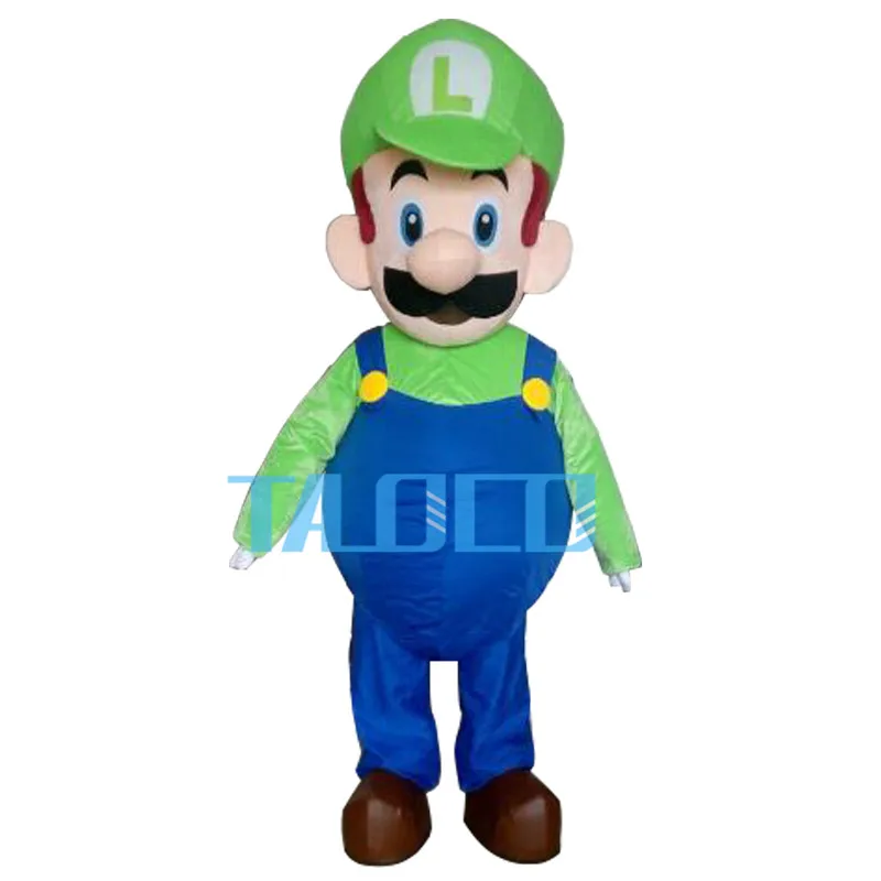 Super Mario and Luigi 2 Mascot Costume Fancy Dress Cartoon Suit Adult Size Hot A 