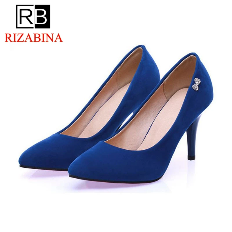 

RizaBina Women High Heels Shoes Women Stiletto Wedding Shoes Zapatos Mujer Heeled Pumps Women High Heels Ladies Shoes Size 31-47
