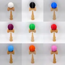 Резиновая кендама, резиновая краска Tama, традиционная без заклепок Кен, 18 см стандарт Kendama из натурального бука, сборка без заклепок Кен