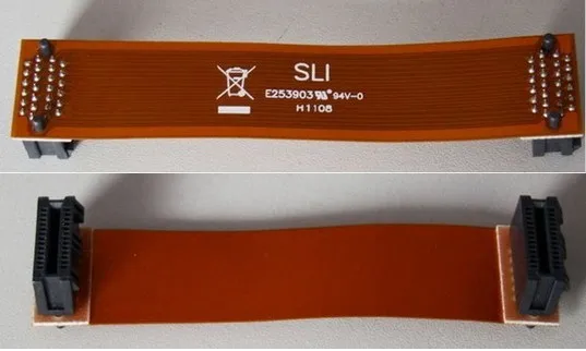 Оригинальный новый двухсторонний разъем для видеокамеры NVidia Flexible SLI Bridge PCI E