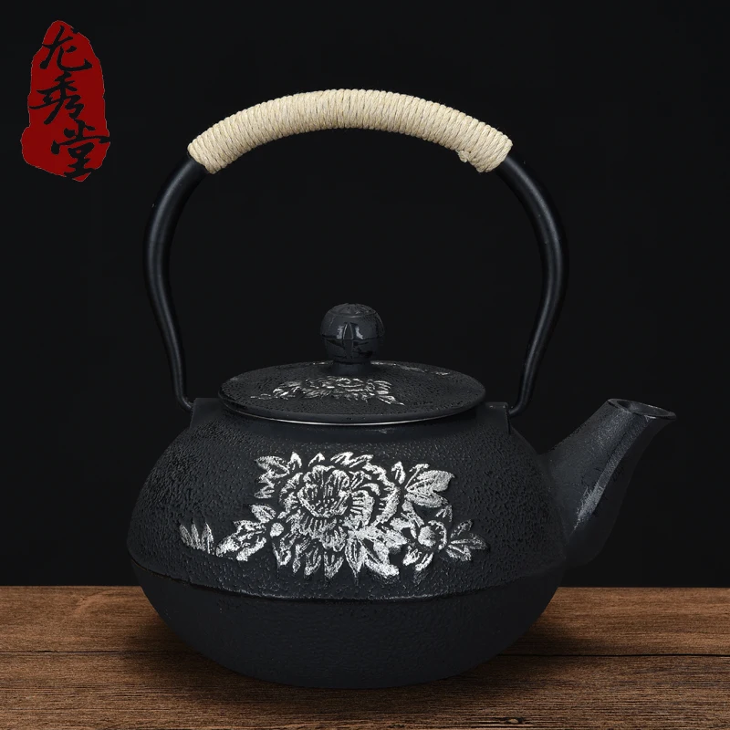 1100ml,1.1L, Authentic Cast Iron Tea Pot Set Japanese Teapot Cast Iron