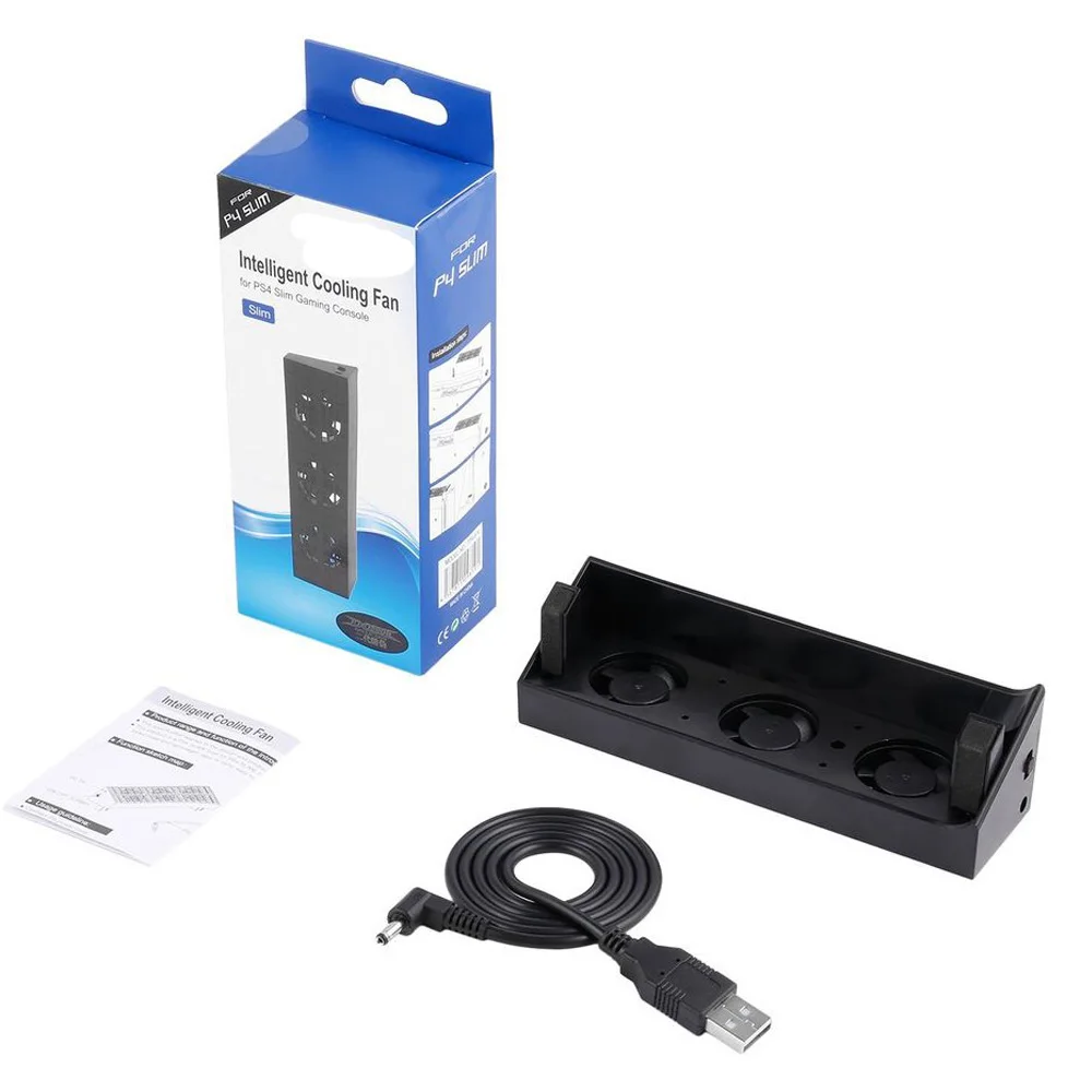 PS4 Slim Cooling Fan External 3 Fan Super Turbo