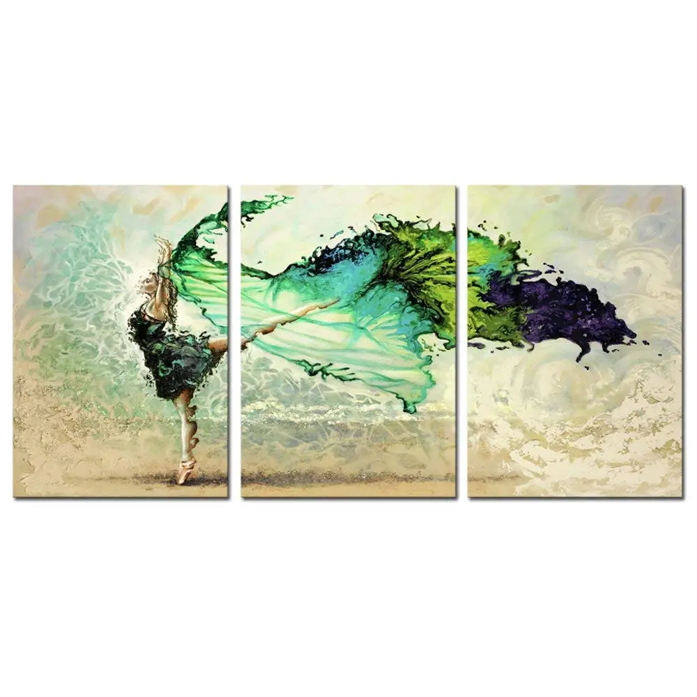 

Canvas Wall Art Abstract Watercolour Dancers Painting HDPrinted on Canvas Home Decor Drop shipping