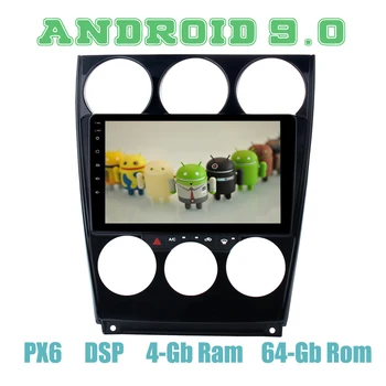 

9"IPS px6 Android 9.0 Car GPS Radio Player for Mazda 6 2004-2014 with DSP 4+64GB Auto Stereo Multimedia Headunit