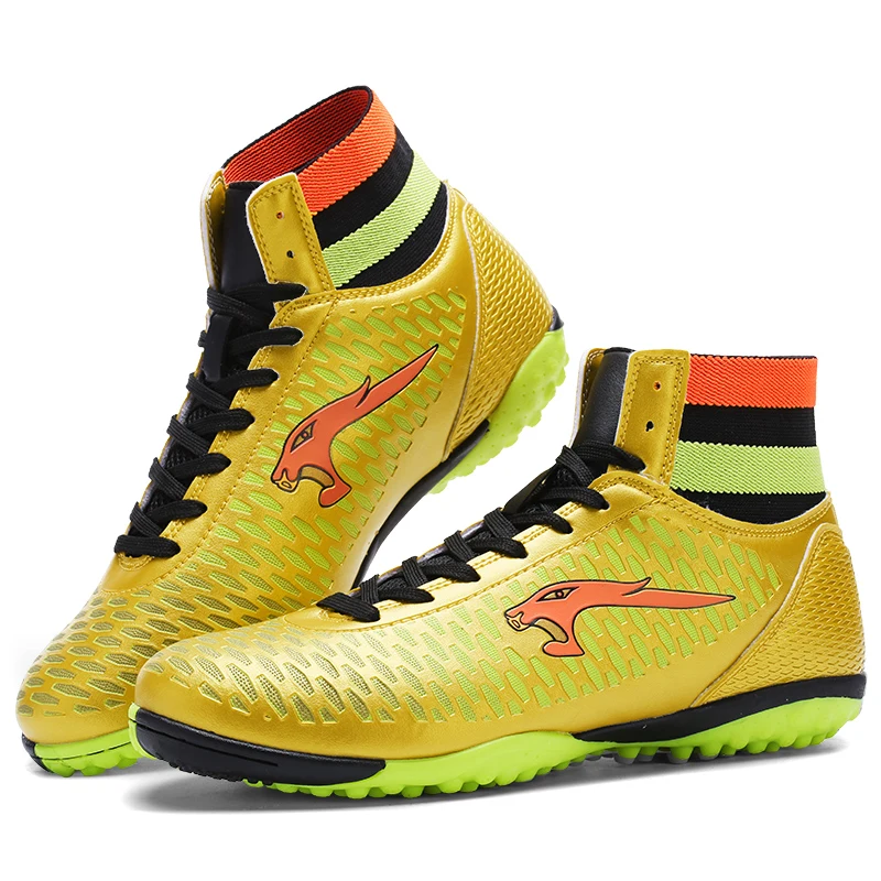 

New Men Soccer Shoes Kids Soccer Cleats TF High Ankle Football Boots Boys Training Cleats Sneakers zapatos de futb