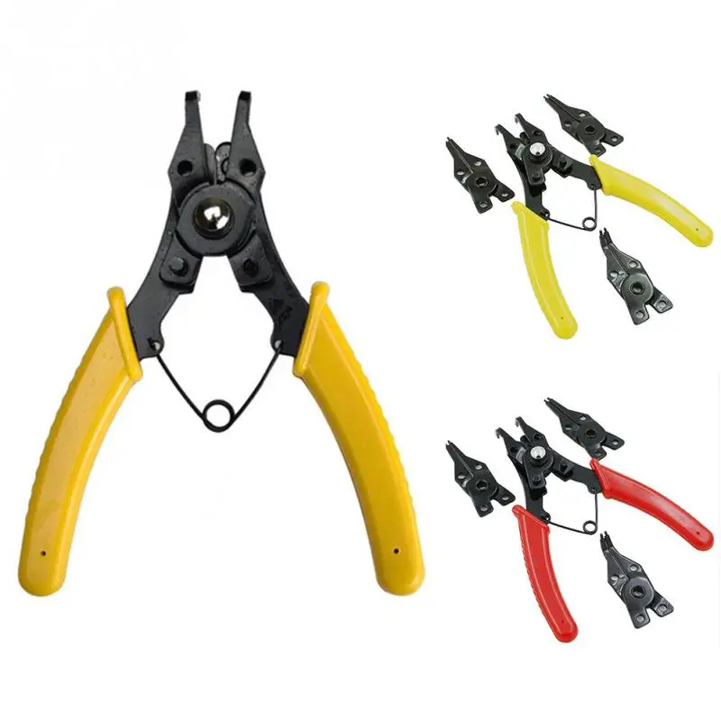 

4 IN 1 Multifunctional Snap Ring Pliers Multi Tools Multi Crimp Tool Internal External Ring Remover Retaining Circlip Pliers