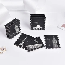 4 шт. 3,5 см* 4 см фосфоресцирующие магнитные закладки винтажные бумажные маркеры для книг, школьные принадлежности