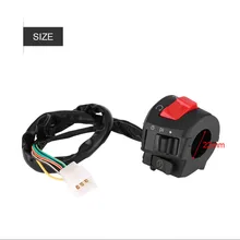 1 пара мотоцикл 7/8 дюйма левый и правый руль крепление переключатель со звуковым сигналом и зажигания Управление изготовлен аиз высококачественного пластика и металла