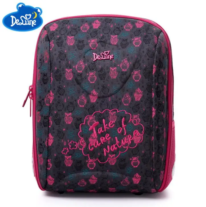 

Delune Brand School Bags for Girls Boys Printing Waterproof SchoolBag Children Orthopedic Backpack Mochila Escolar Birthday Gift