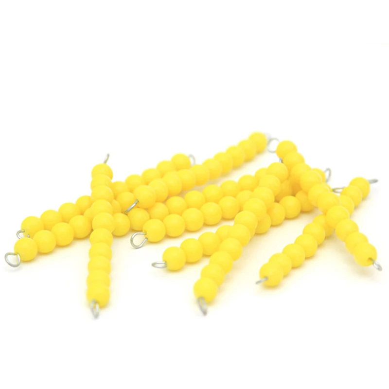 

100Pcs 10 String Bead Chain Baby Educational Toys Montessori Math Teaching Aids Preschool Training Kids Toys Brinquedos Juguetes