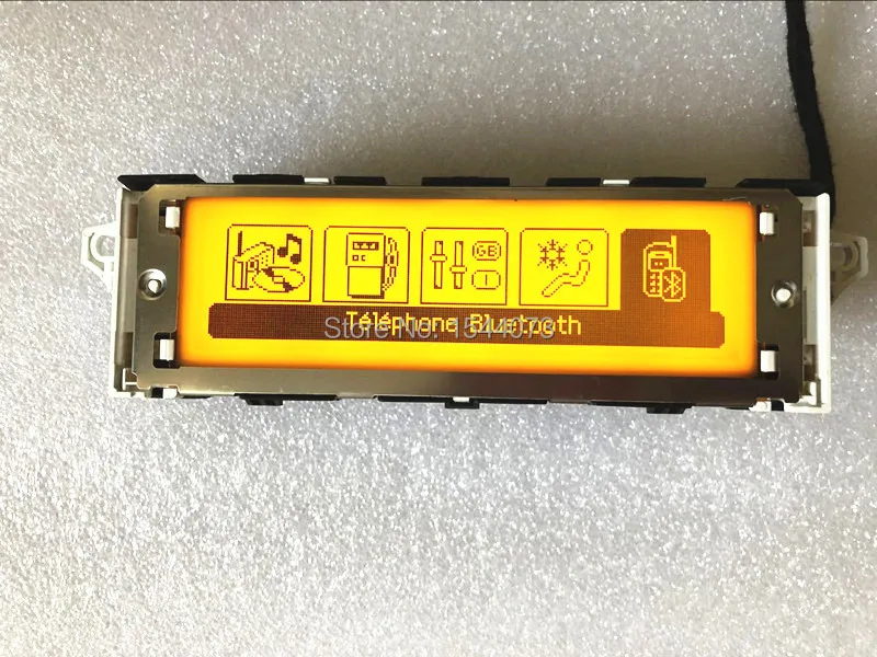Желтый цветной экран с поддержкой USB двухзонный Air Bluetooth дисплей монитор 12