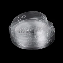 Bande de connexion en arc à deux trous de 5m, 1 pièce, ruban transparent pour chaîne de ballon, fournitures de fête d'anniversaire et de mariage