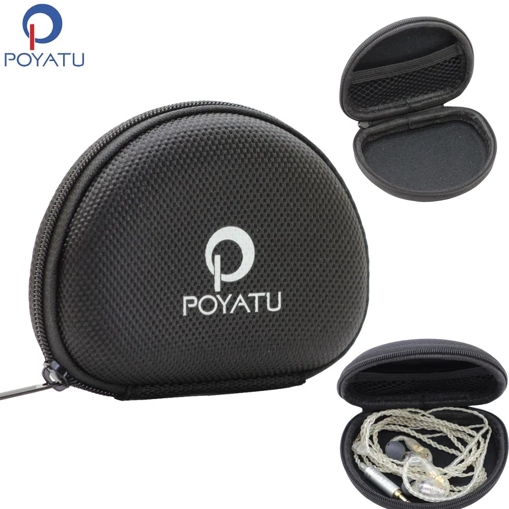 POYATU портативный чехол для наушников сумка хранения Для Shure SE110 SE112 SE115 SE210 SE215 EVA