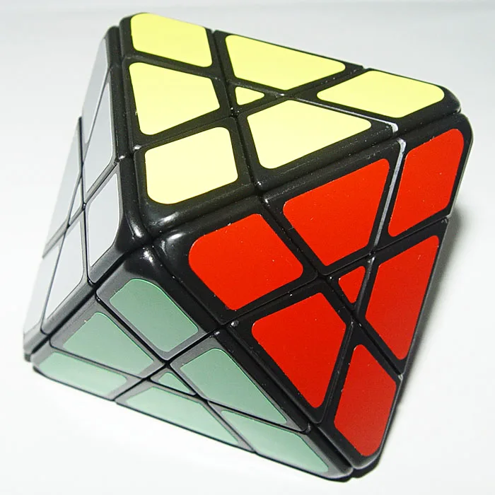 Lanlan 4x4 Octahedron Magic Cube Puzzles Black And White And Stickerless Learning Educational Cubo magico Toys