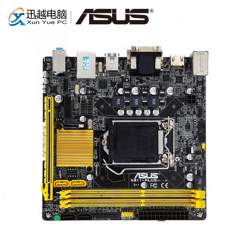 Asus H81I-PLUS настольная материнская плата H81 LGA 1150 для Core i7 i5 i3 DDR3 16G SATA3 USB3.0 HDMI Mini-ITX оригинальная б/у материнская плата