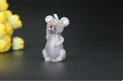 Горячие деньги 12 зодиака свечи дети мультфильм милые животные бездымные креативные ремесленные свечи - Цвет: mouse