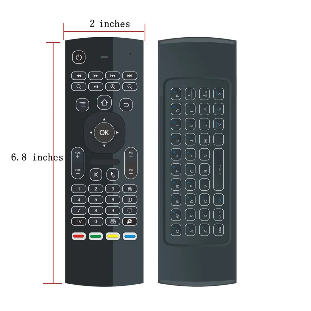 MX3 Pro 2 4G пульт дистанционного управления с подсветкой мини беспроводная