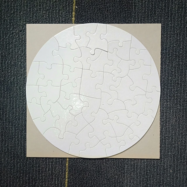 Free Shipping 10pcs Round Sublimation Blank Puzzles Diy Craft Jigsaw Puzzle  20cm High Quality - 3d Printing Materials - AliExpress