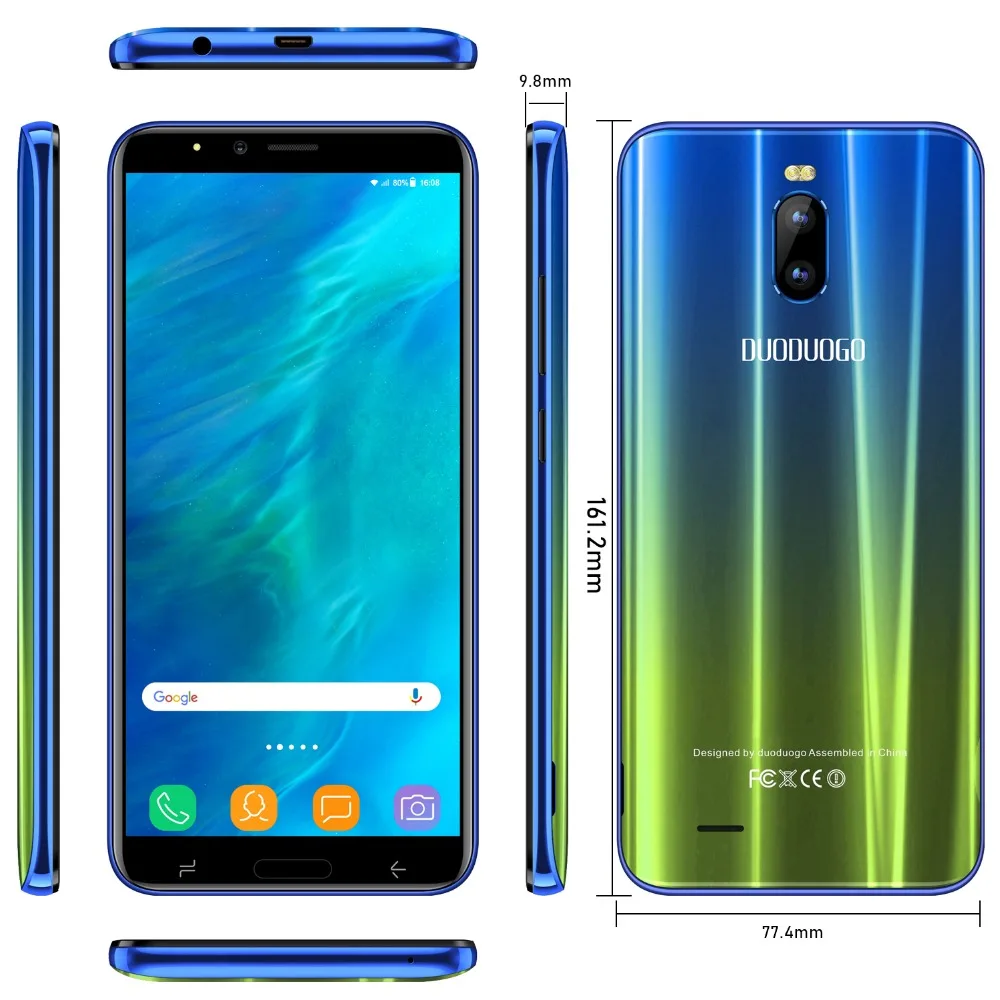 TEENO DUODUOGO J6+ Mobile Phone Android 7.0 6.0" HD Full Screen 18:9 2GB RAM 16GB ROM Dual Sim 4800mAh 3G Quad Core Smartphone TEENO DUODUOGO J6+ Mobile Phone Android 7.0 6.0" HD Full Screen 18:9 2GB RAM 16GB ROM Dual Sim 4800mAh 3G Quad Core Smartphone