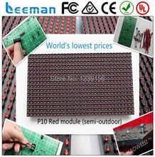 Leeman led крытый красный цвет модуль светодиодный модуль панели топ продаж p10 полу-открытый синий светодиодный дисплей модуль