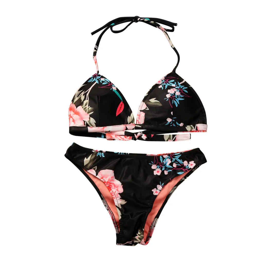 

ChamsGend Swimsuit Sexy Summer Push-up Padded Bikini Bra Set Bathing Wear Jan