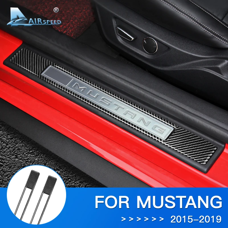 Airspeed для Ford Mustang аксессуары Mustang GT углерод для Ford Mustang наклейка защита порогов
