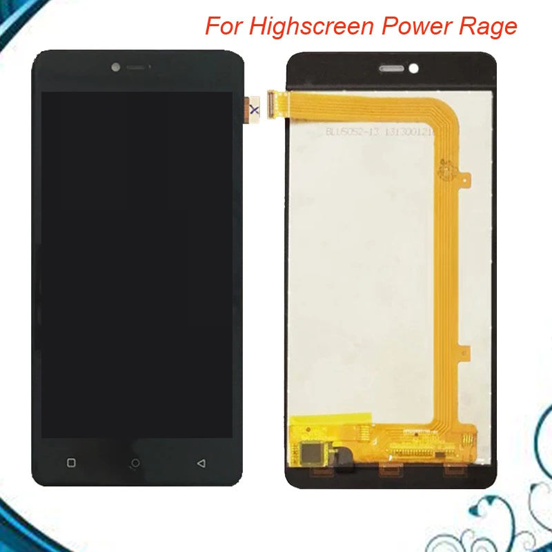 Высококачественный ЖК дисплей для Highscreen Power Rage с сенсорной панелью дигитайзер в