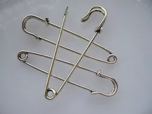20PCS LARGE ANTIQUE SILVER TONE DURABLE STRONG METAL KILT SHAWL SCARF BROOCH SAFETY PINS JEWELRY FINDINGS
