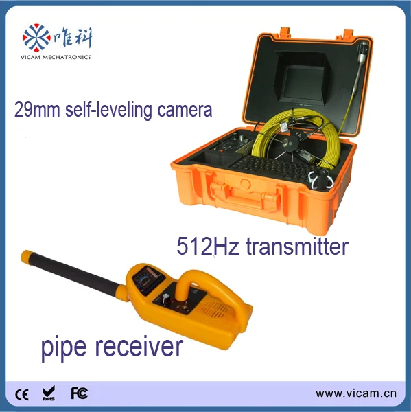 

40M Pipe Inspection Camera System, Sewer Inspection Camera Kit With 8inch Monitor,Meter Counter, 512 hz Sonde&Locator