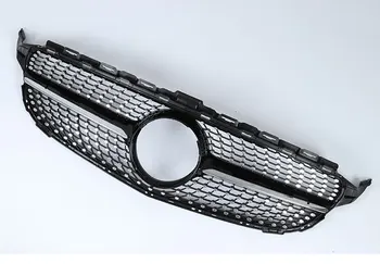 

Without Cental Logo Diamond Grill Grille for Benz C Class W205 Radiator Grille 2015+Sport Edition C450 C250 C180 C200 C220 C63