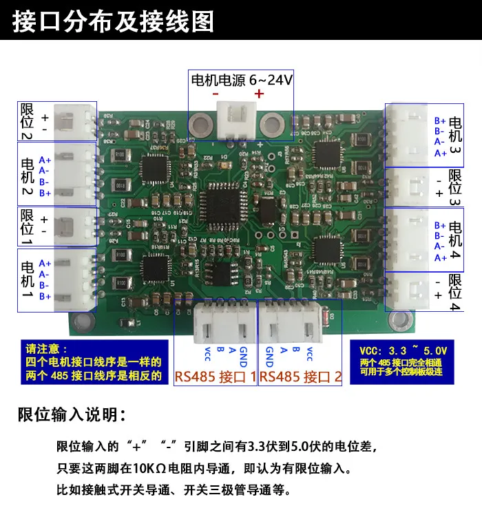 RS485 четыре шаг шагового двигателя привода пластина/ремешок Limited/1 каскад 4 шаг водитель мотора