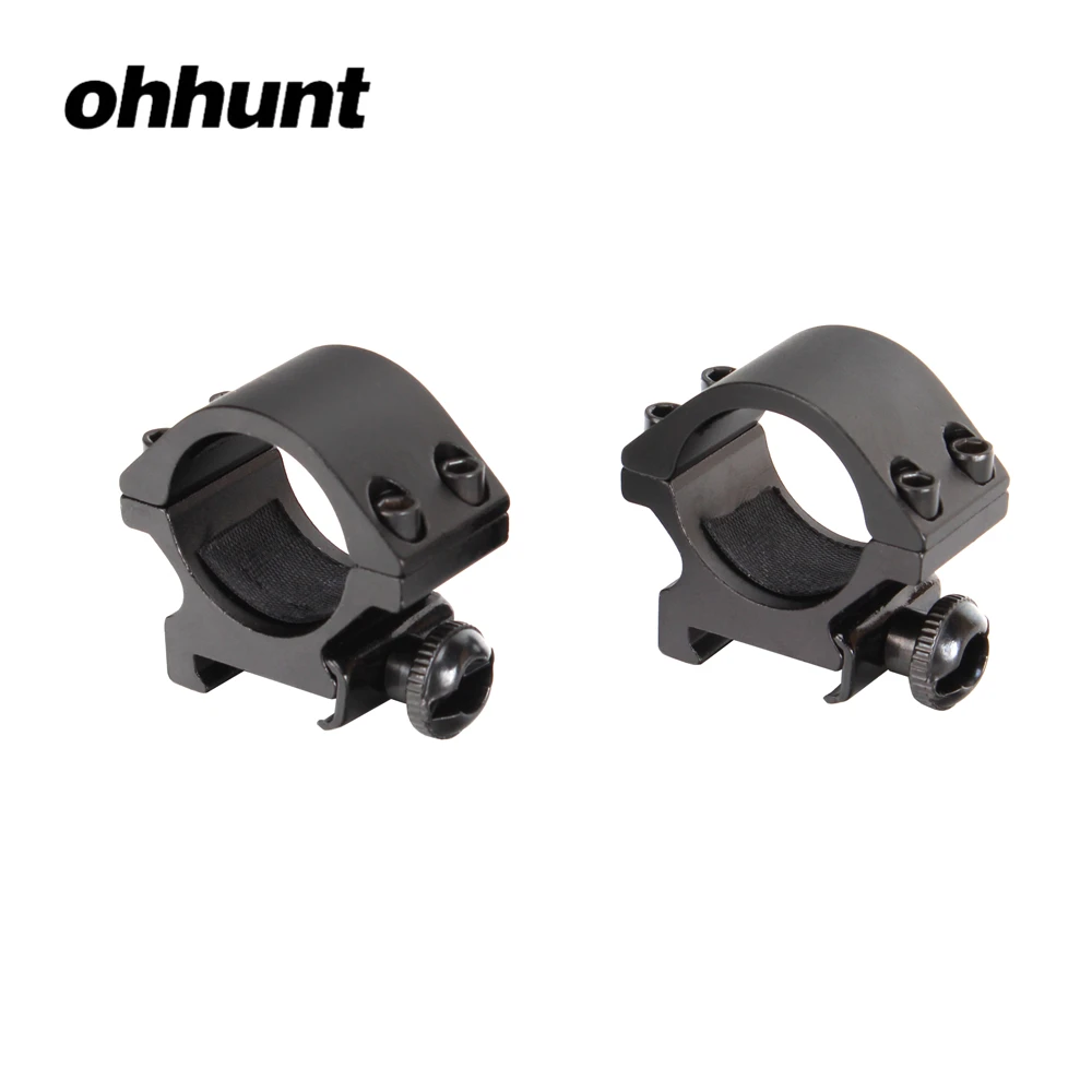 

ohhunt 25.4mm 1" 2PCs Low Profile 20mm Picatinny Weaver Rifle Scope Mount Rings Hunting Tactical Accessories