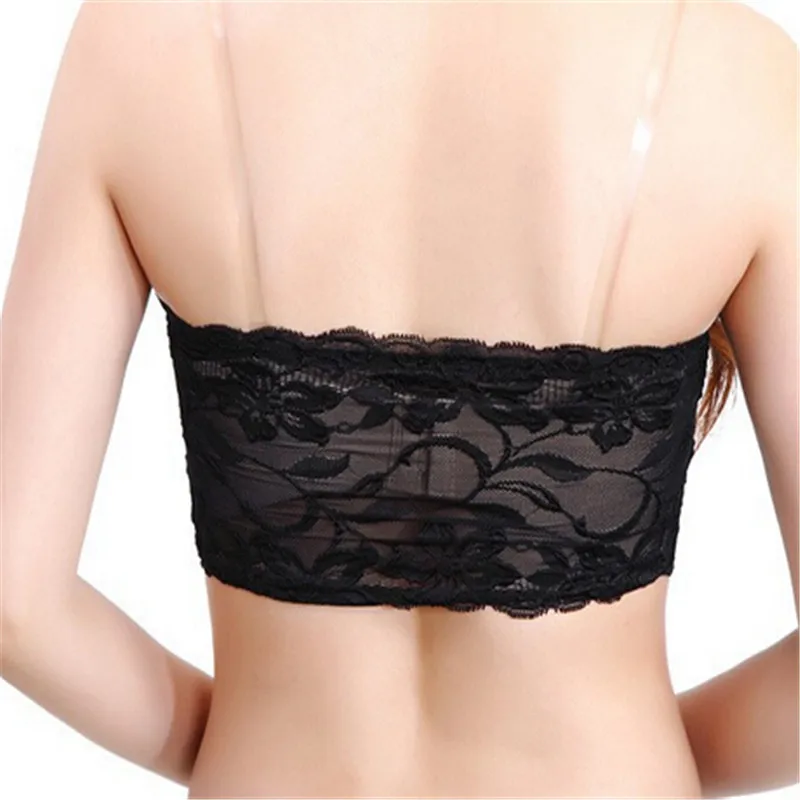 Women Lingerie Bra and Tube Tops Sexy Lace Bras Simple Women No Chest Pad Summer Thin Tube Tops women lingerie bra women tube tops