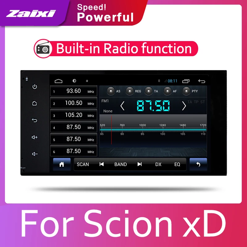 

ZaiXi 2din Car multimedia Android Autoradio Car Radio GPS player For Scion xD 2007~2016 Bluetooth WiFi Mirror link Navi