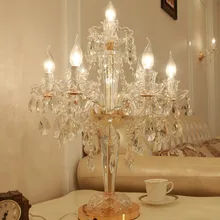 Европейская Хрустальная настольная лампа простая Свадебная лампа для прохода, настольная лампа для гостиной, спальни, клуба, для фотосъемки, напольная лампа, светодиодный светильник