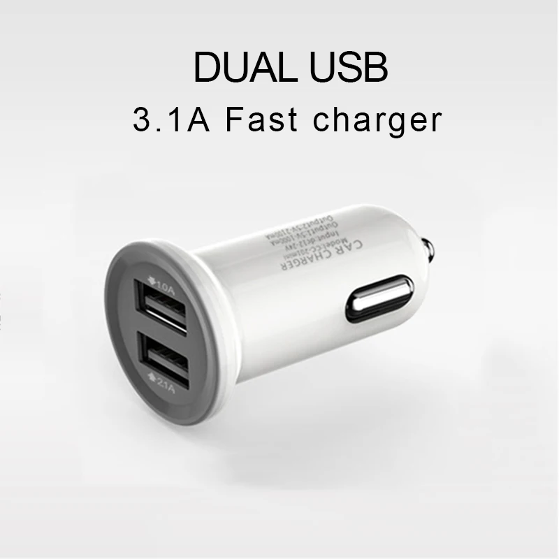 Автомобильное зарядное устройство REMAX с двумя usb портами 5 В 2 1 А быстрая зарядка