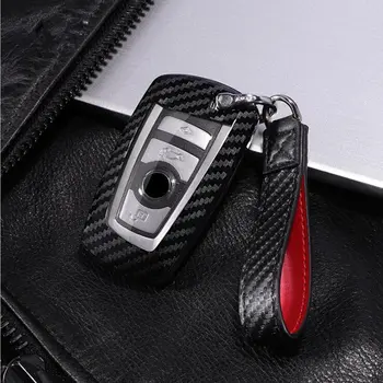 

Car Key Case Cover luxury Carbon Fiber PC Hard shell Protecor For Bmw 1 3 5 7 Series X1 X3 X4 X5 X6 M3 M5 Z4 F20 F30 F10 E90 E60
