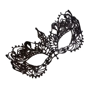 

UESH-Lace Black Floral Eye Mask Venetian Masquerade Fancy Party Dress