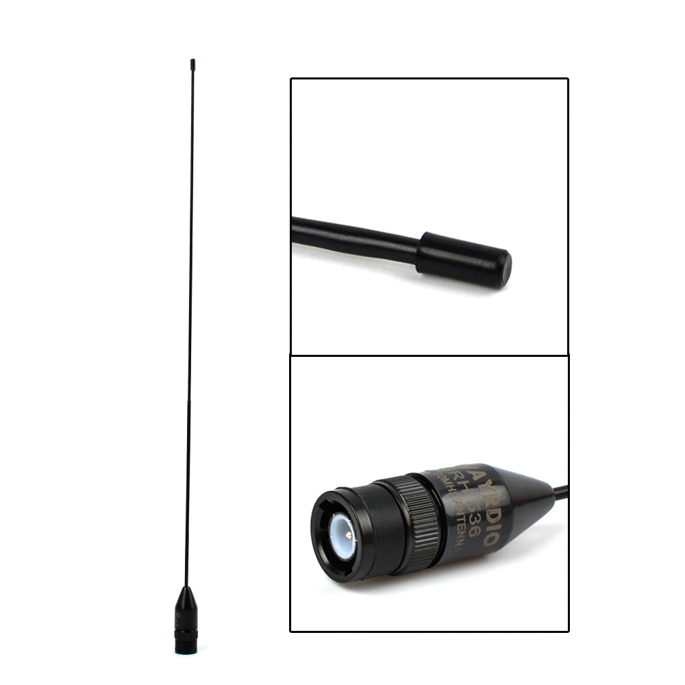 HYS SRH536 BNC Antenna Dual Band VHF/UHF 144/430MHz 10W Flexible Ham