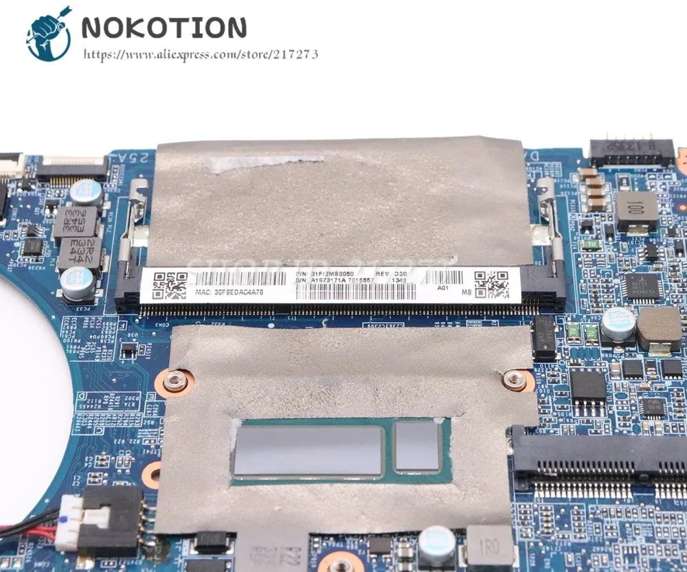 astounding  NOKOTION Laptop Motherboard For Sony Vaio SVF14N Main board DA0FI2MB6D0 A1973171A SR170 I5-4200 CPU